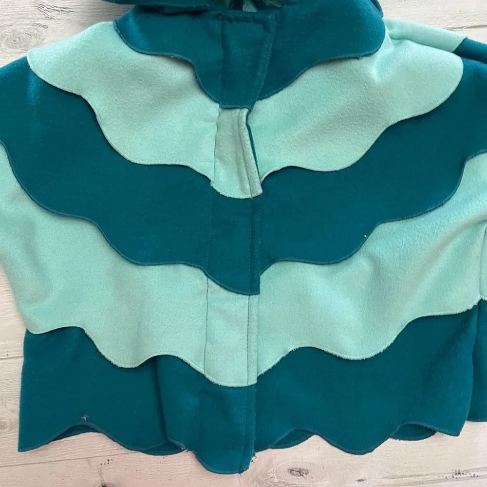 Cat & Jack Girls Owl Poncho Jacket‎ 12 Months